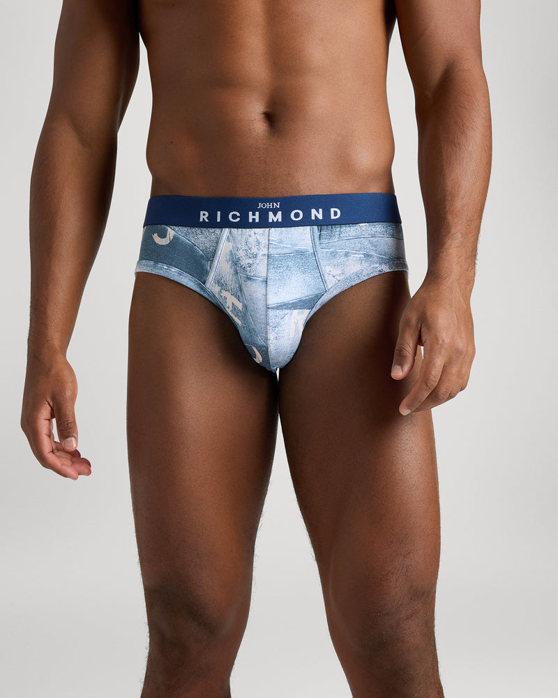 Lower Life Brief in Cotton Combed Fantasy Jeans