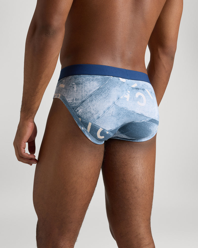 Lower Life Brief in Cotton Combed Fantasy Jeans