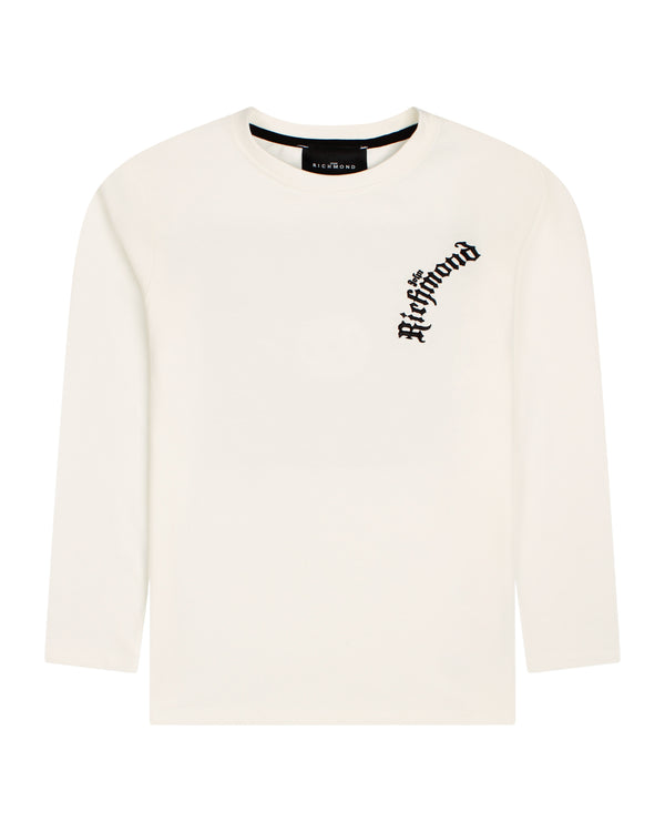 T-shirt with long sleeves and logo