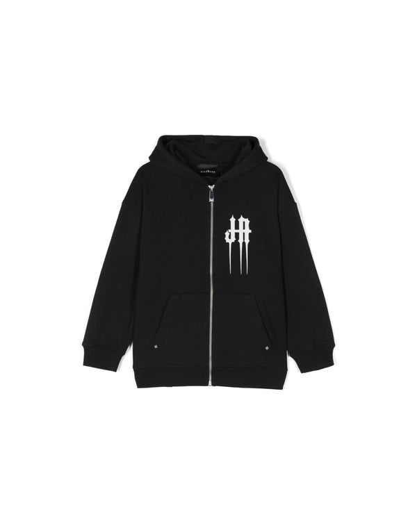 Sweat-shirt avec zip et poches