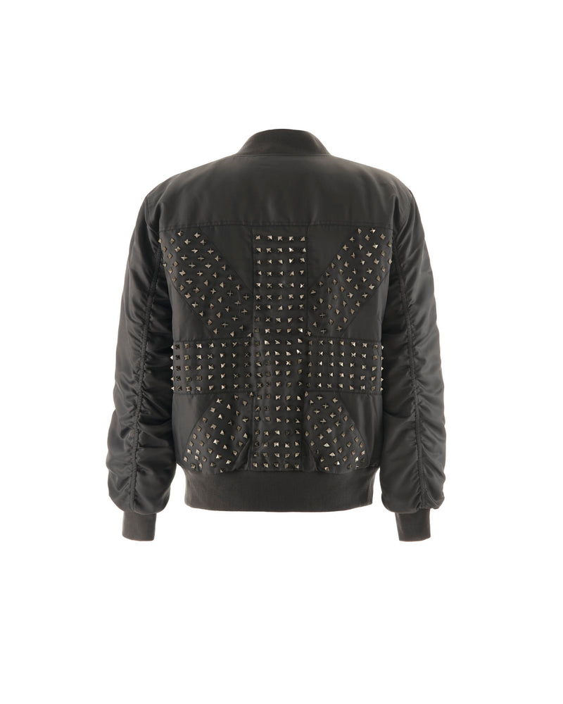 Padded bomber jacket with zip