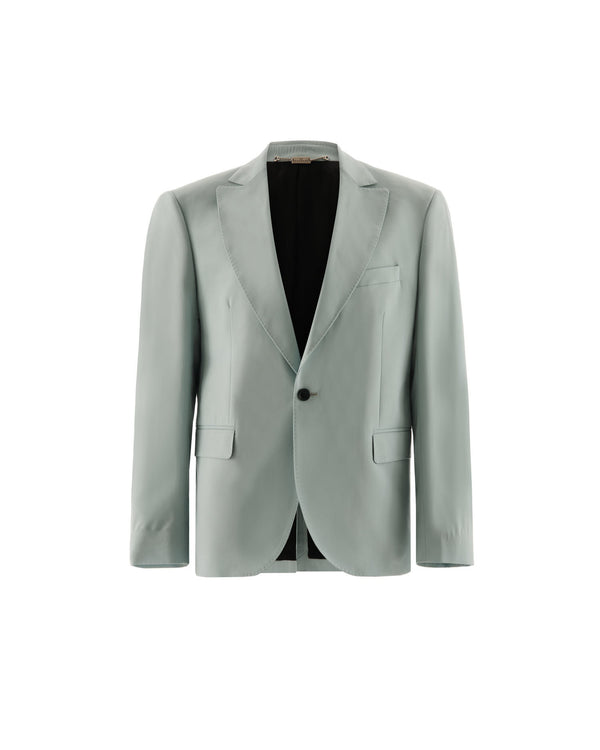 Single-breasted blazer with classic lapels