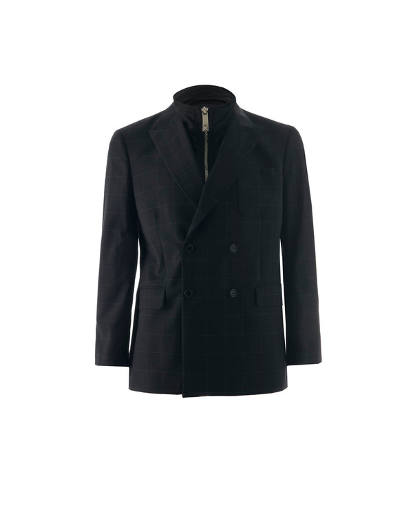 Blazer superimposed with zip