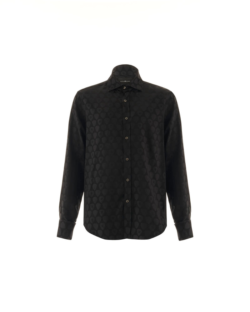 Regular fit shirt with allover pattern