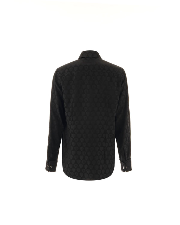 Regular fit shirt with allover pattern