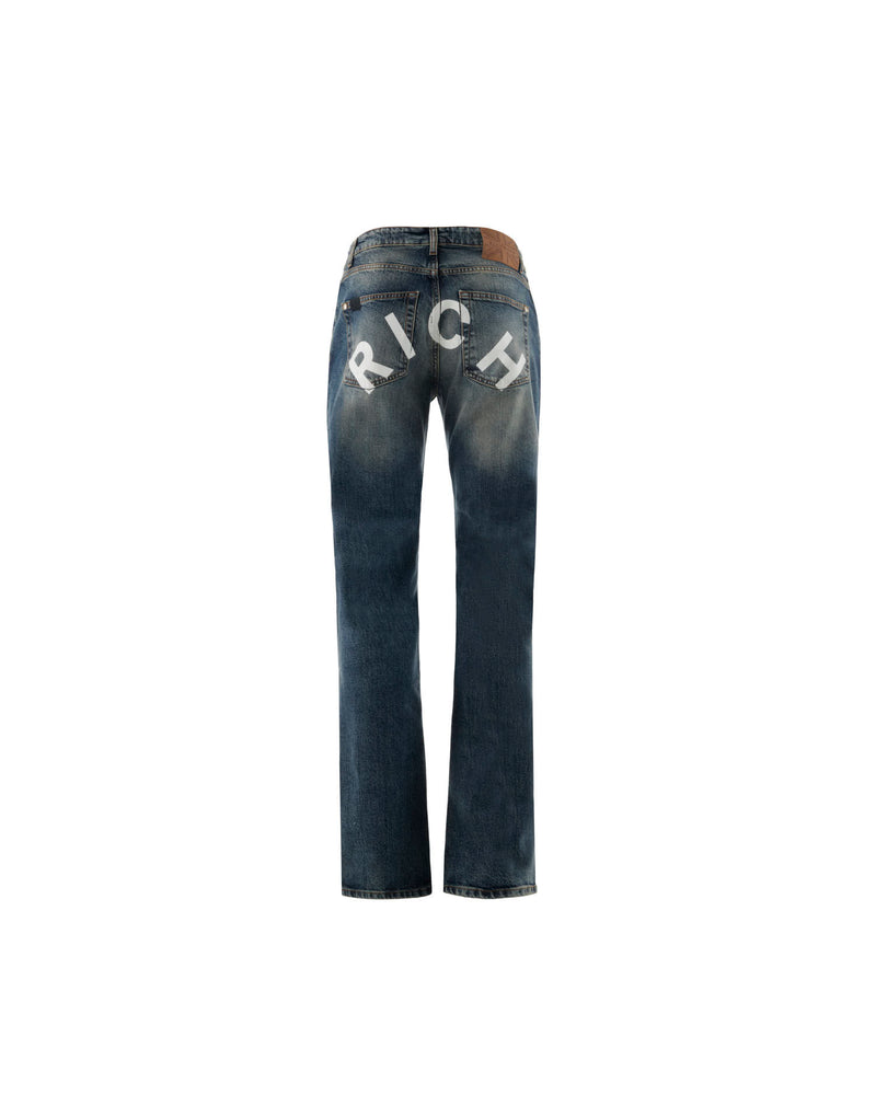 Iconic collection jeans with "RICH logo