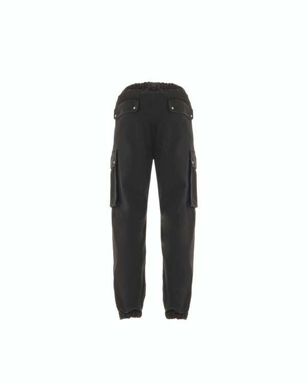 Cargo trousers with drawstring