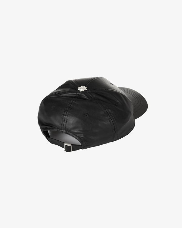 Eco-leather cap with logo