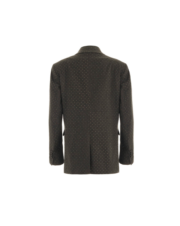 Blazer lungo con pattern allover