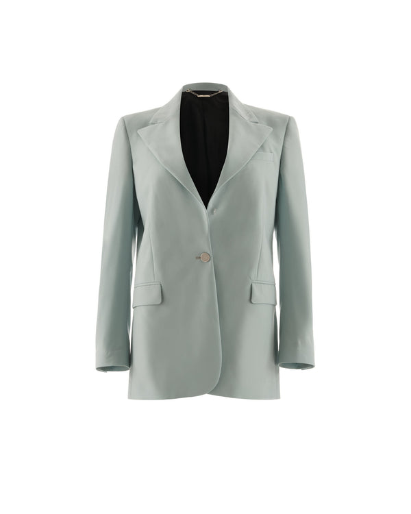 Single -Breasted Blazer mit spitzen Reverse