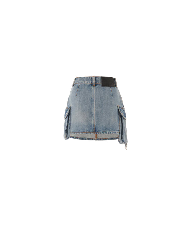 Mini-jupe de cargaison en denim