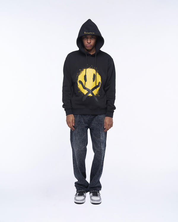 Hooded sweatshirt with printed print