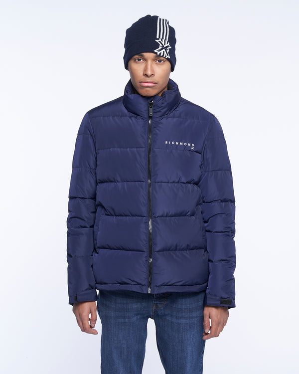 Down jacket with logo