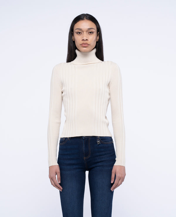 Ribbed turtleneck