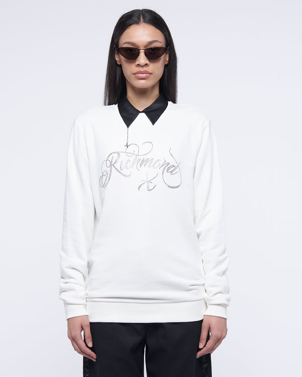 Sweatshirt with logo in sequins