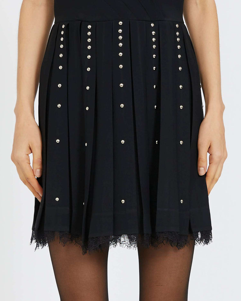 Robe courte sans robe à manches