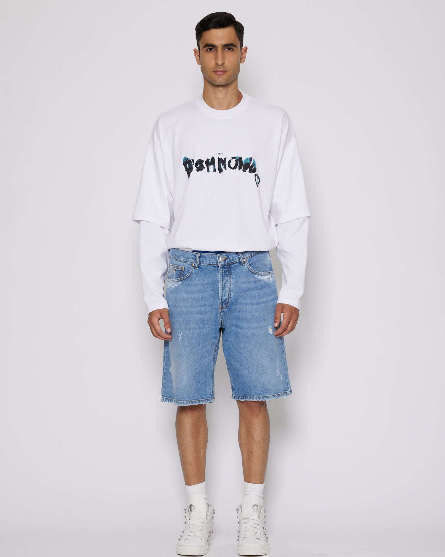 John Richmond Bermuda regular in denim