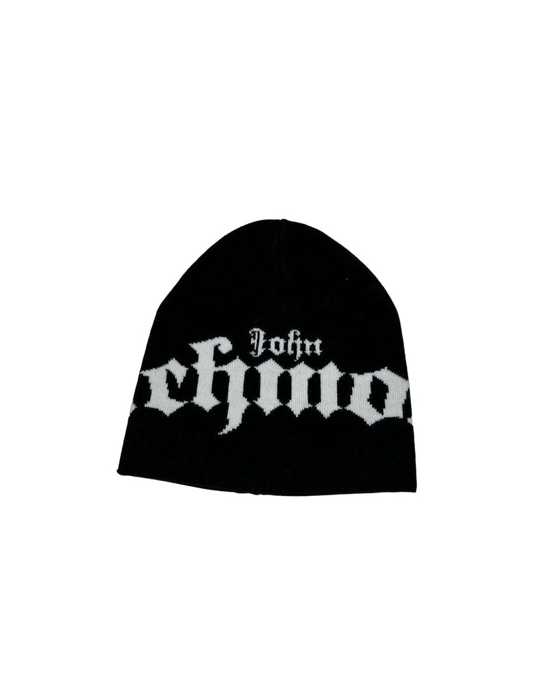 Knitted cap with logo