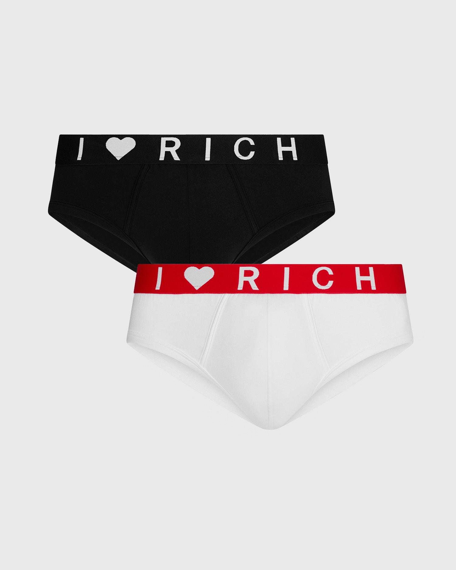 Richmondunderwear Bipack slip vita bassa con elastico a contrasto - Valentine's Edition