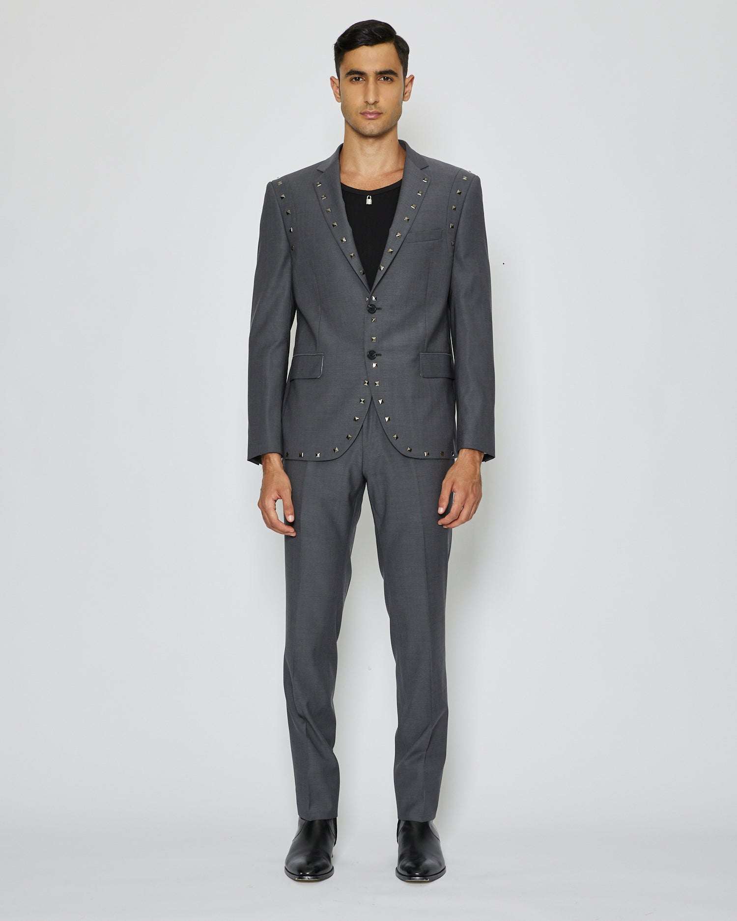 John Richmond Blazer monopetto con borchie