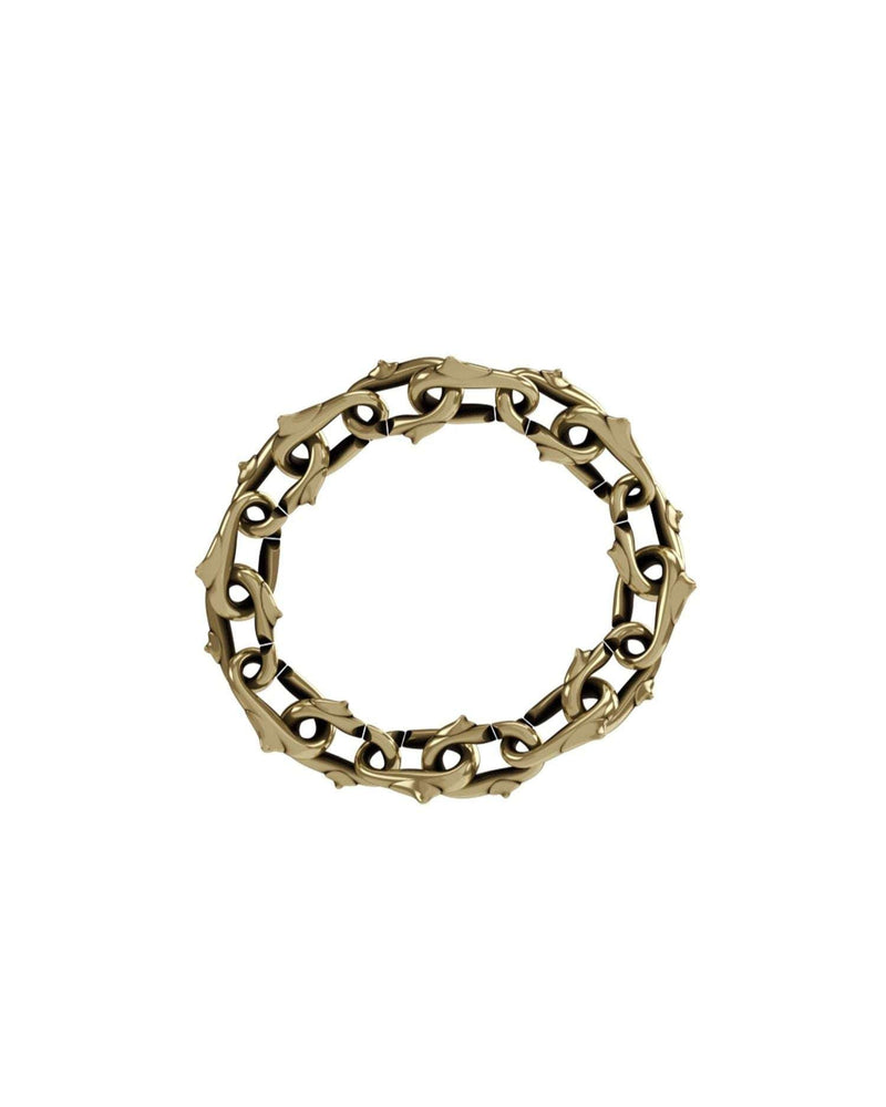 Bracciale a  catena con spine oro