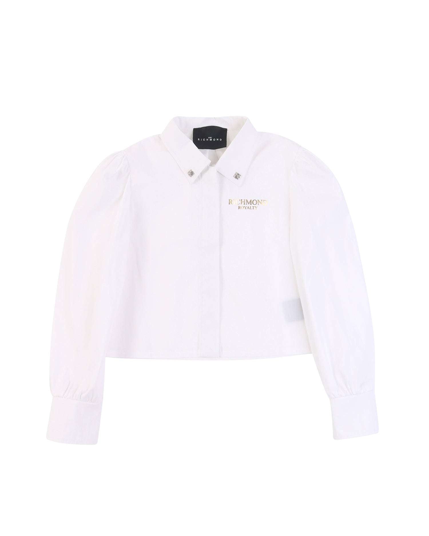 John Richmond kids Camicia crop con logo