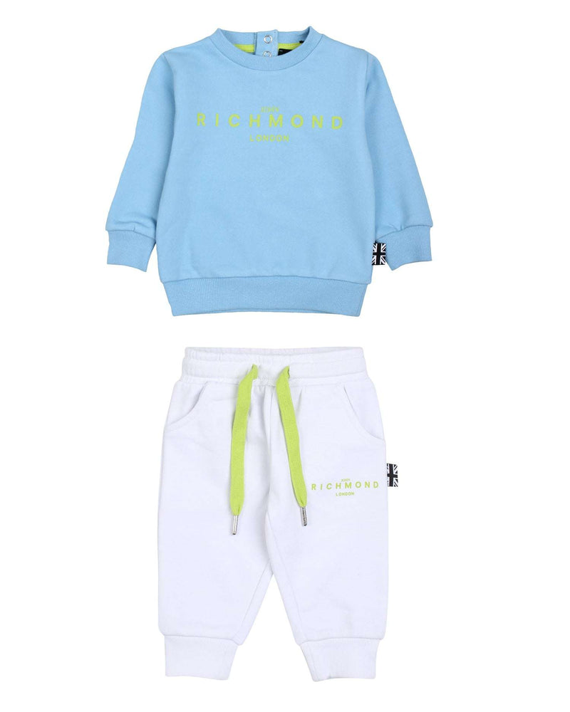 Sweatshirt and pants suit with logo