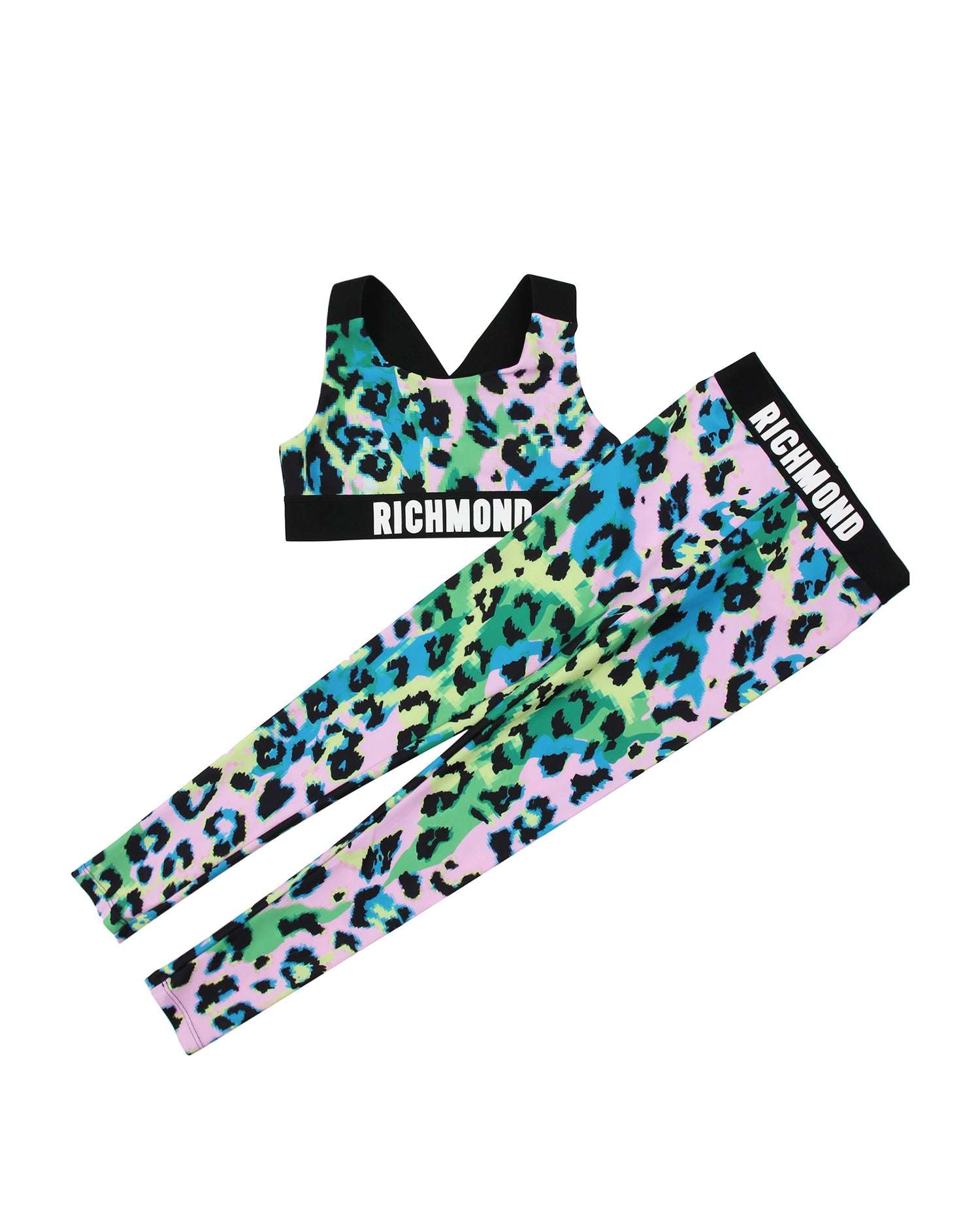 John Richmond kids Completo top e leggings a fantasia