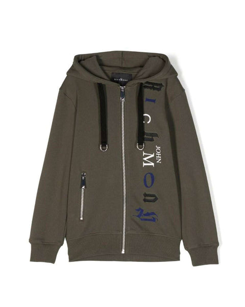 John Richmond Swarovski Skull Zip Hoodie online