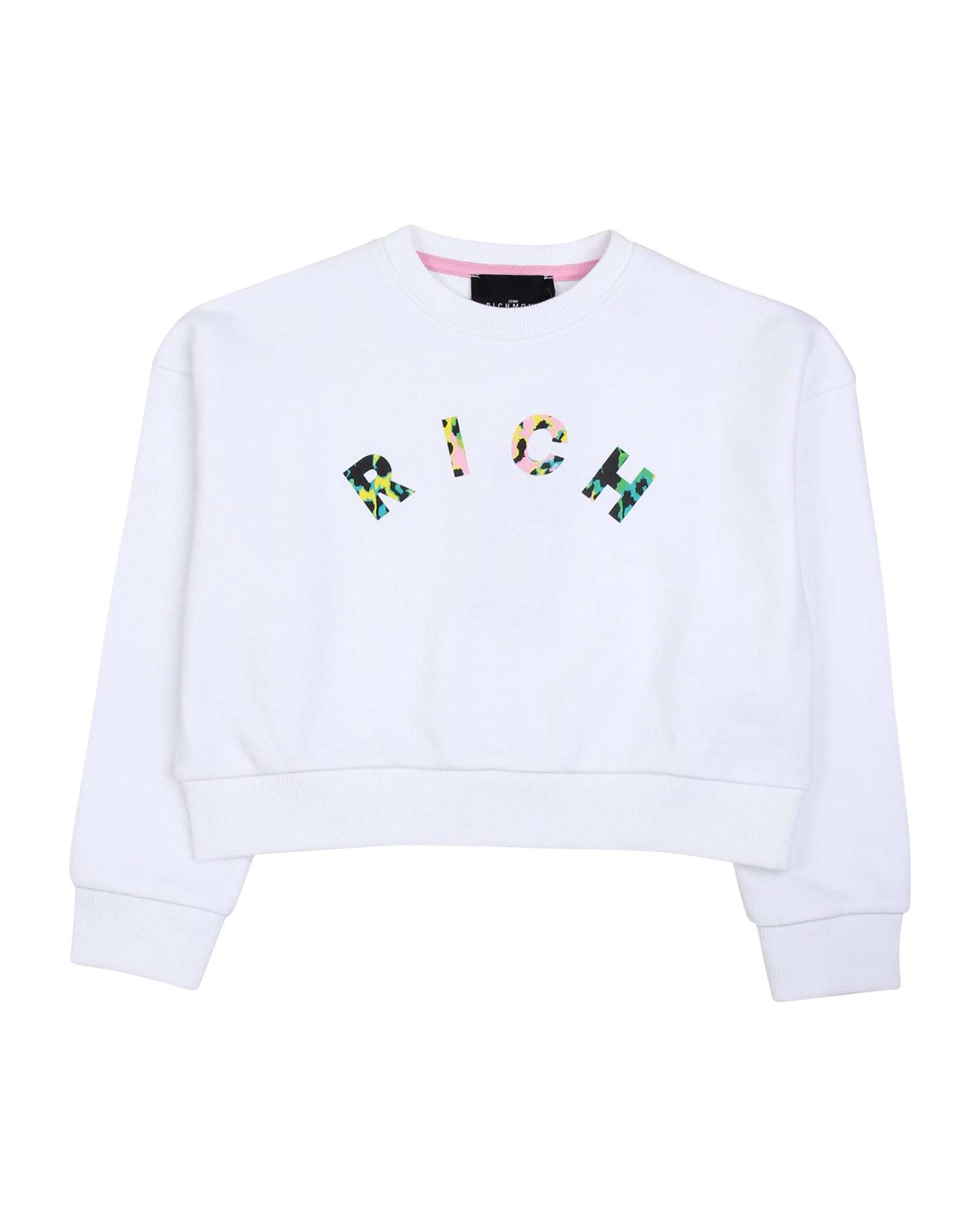 John Richmond kids Felpa con logo multicolor