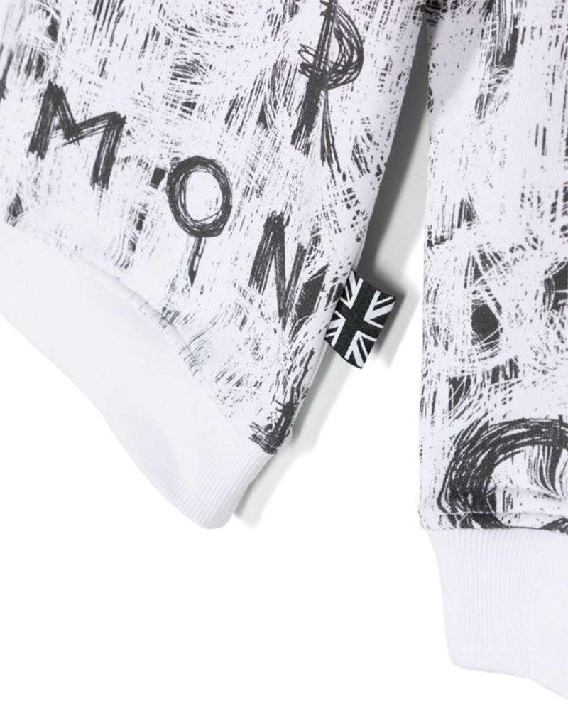 Sweat-shirt avec motif ton sur ton