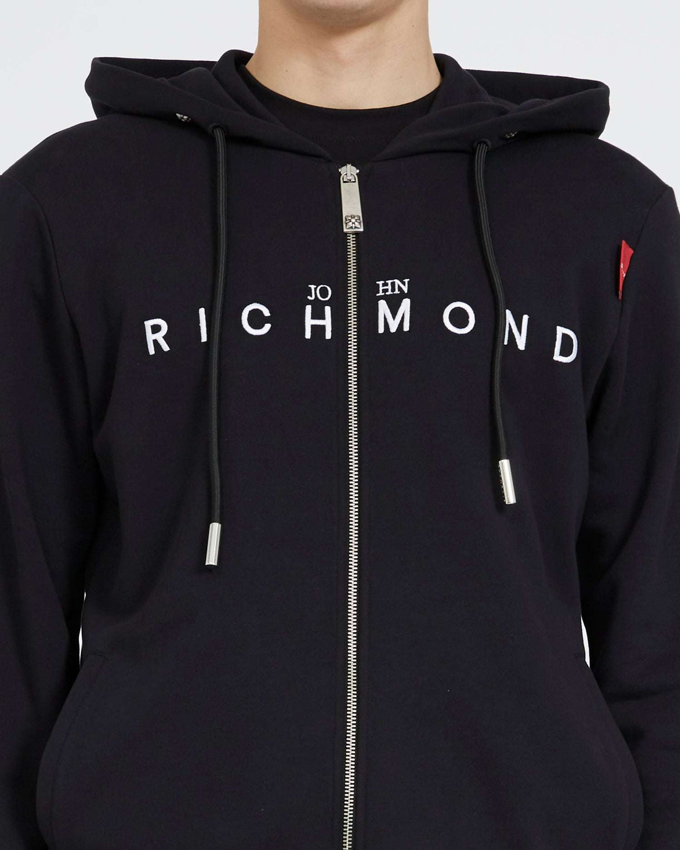 Sweatshirt with zip and logo on the front John Richmond