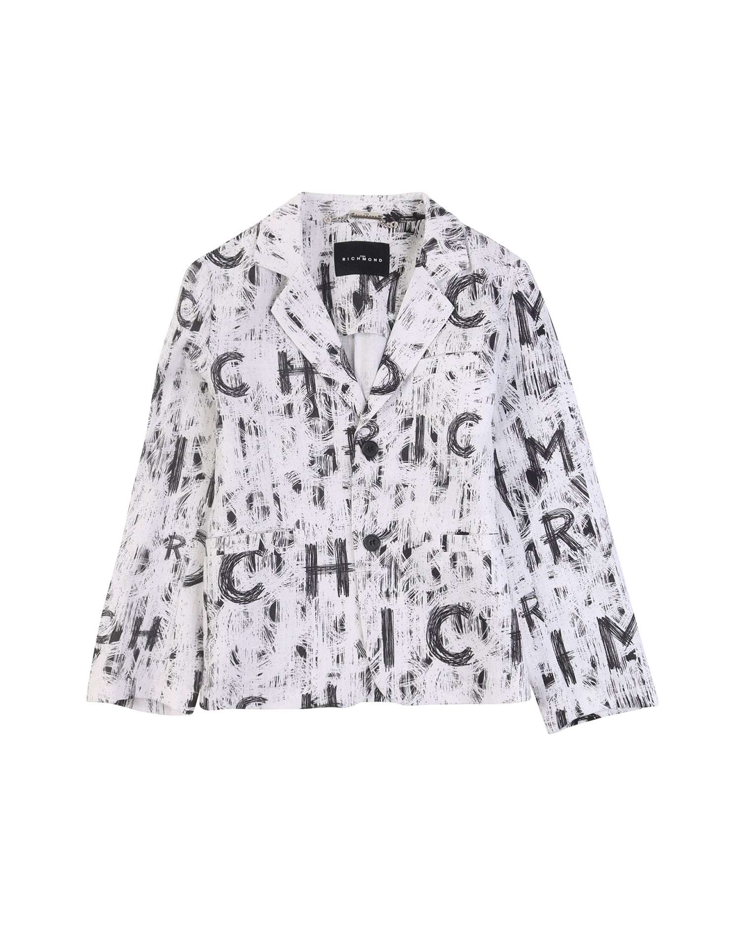 John Richmond kids Giacca con logo allover