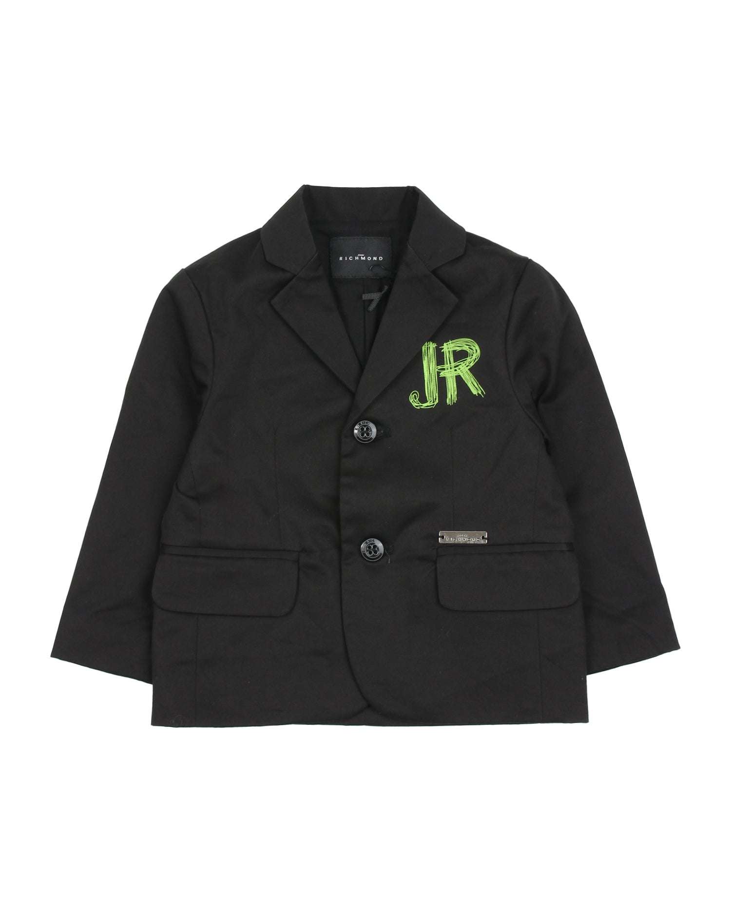 John Richmond kids Giacca monopetto con logo a contrasto