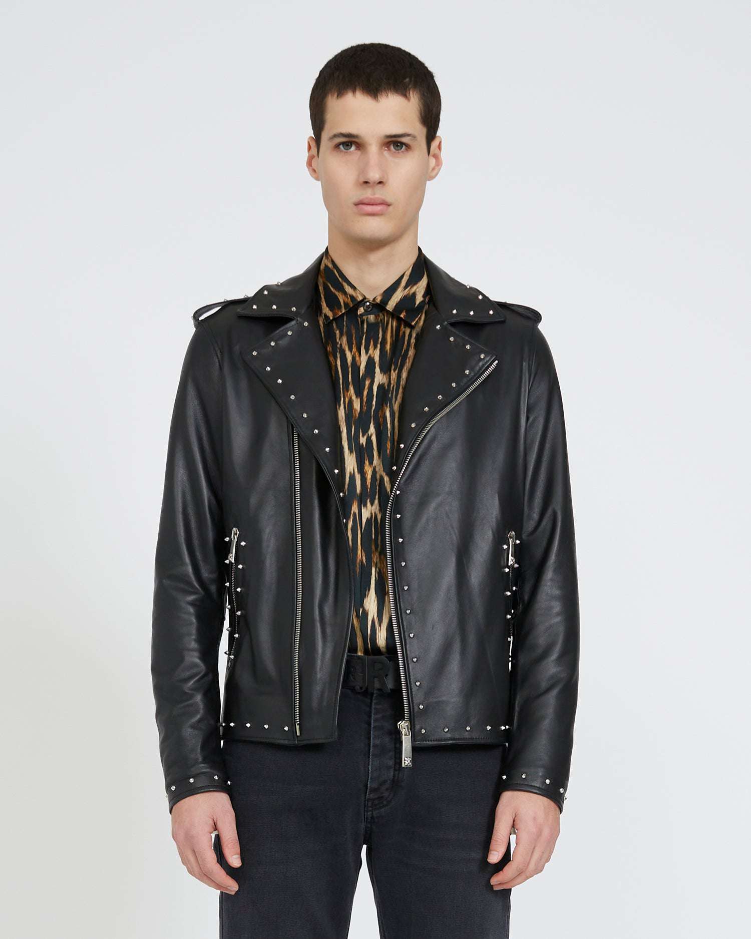 John richmond shop leather jacket