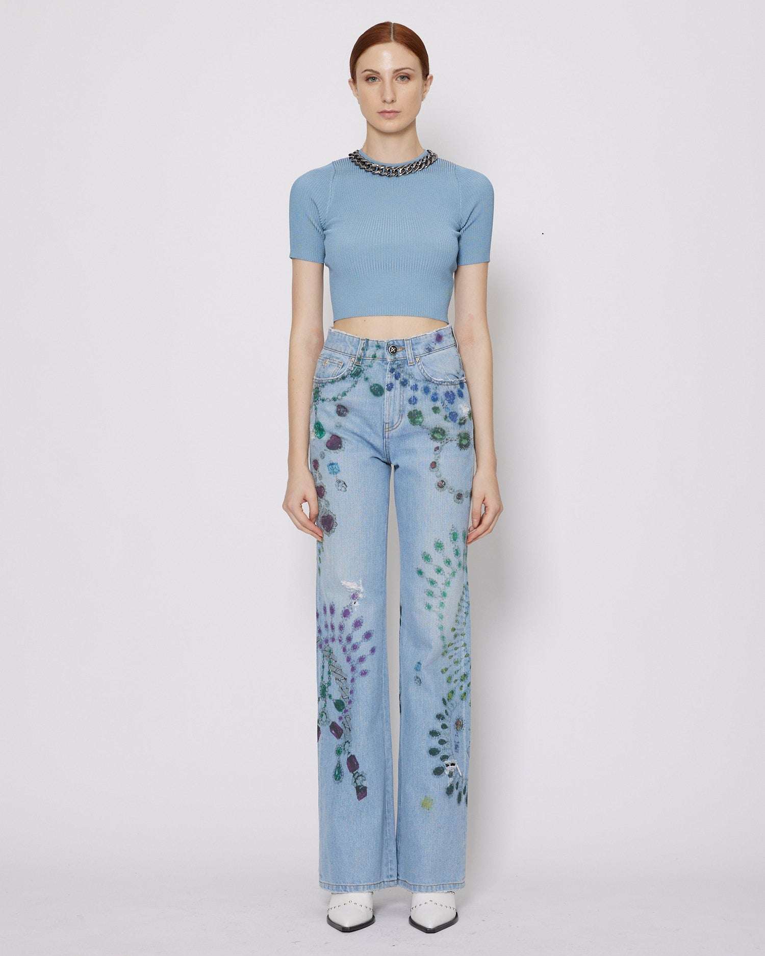 John Richmond Jeans a vita media con pattern