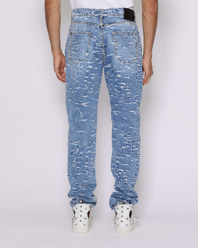 Slim jeans with pattern