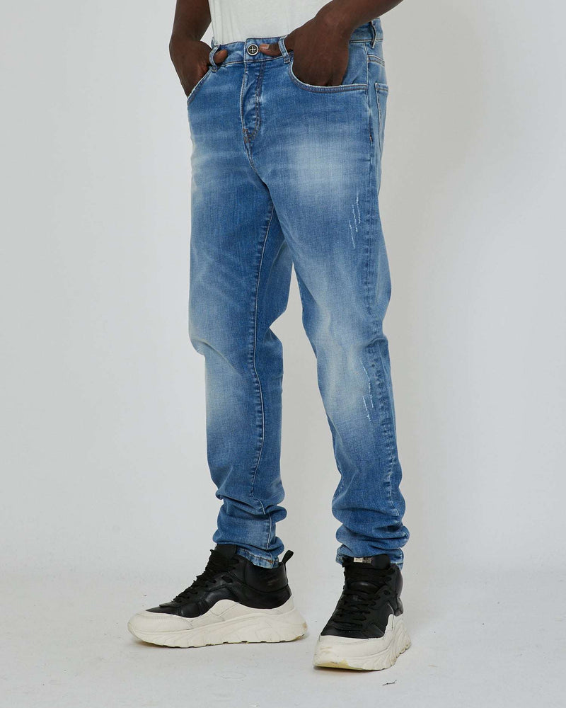 Slim jeans with Bleaching washing