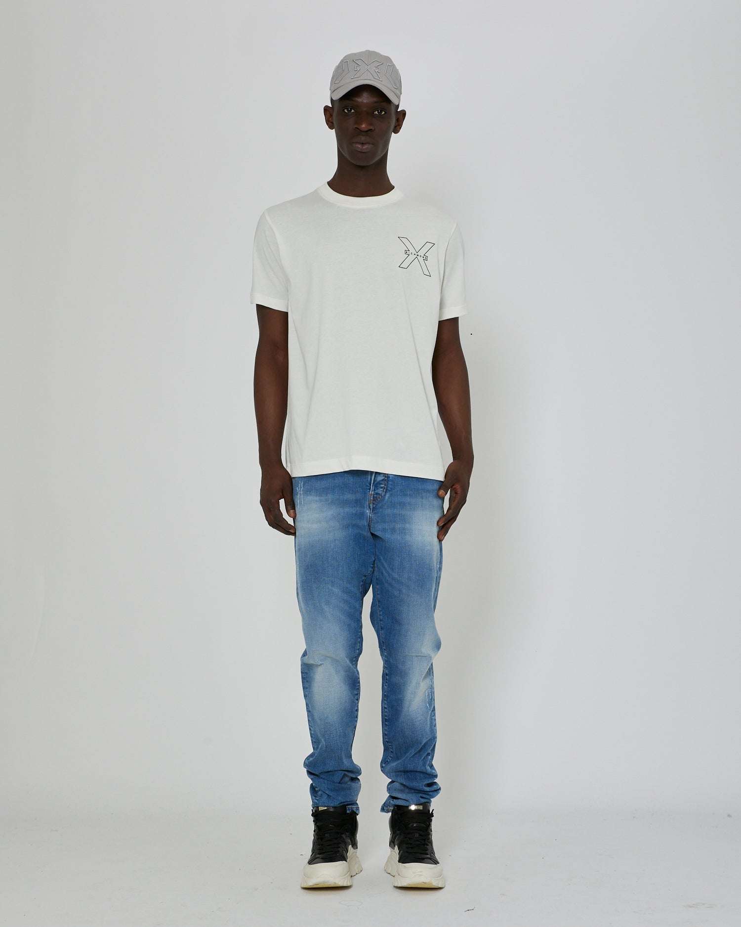 John Richmond Jeans slim con lavaggio bleaching