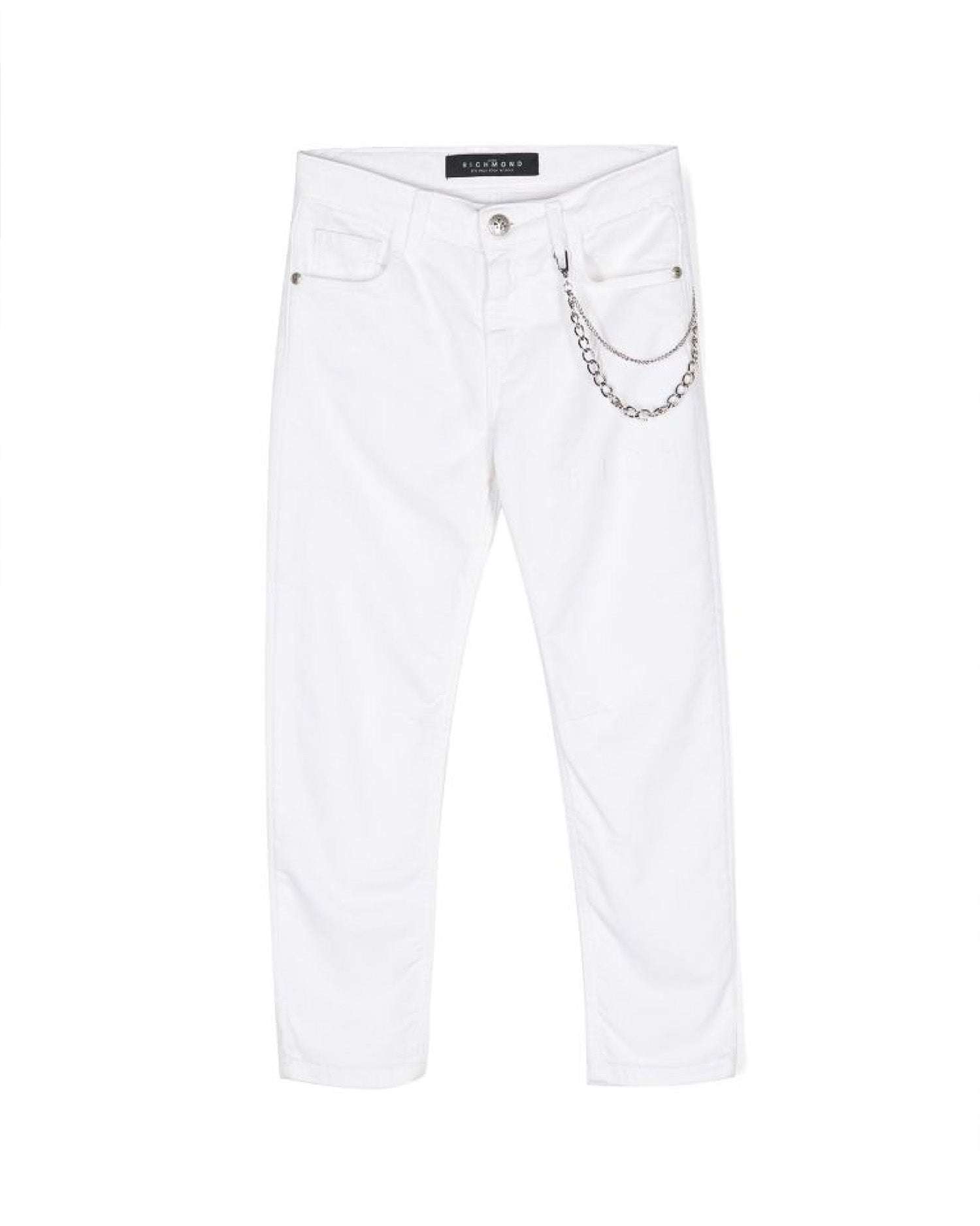 John Richmond Jeans slim con catena removibile