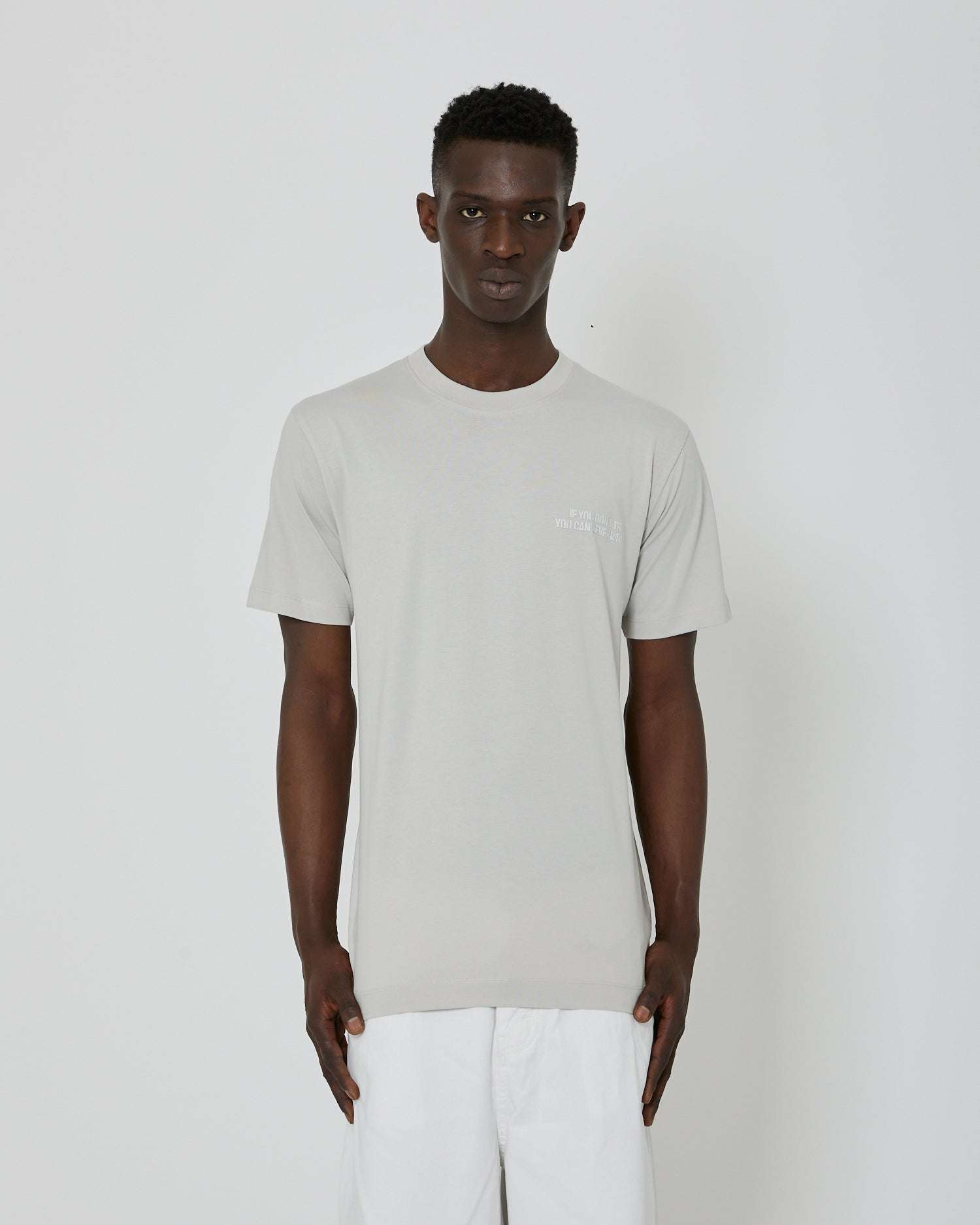 John Richmond Maglia con stampa sul davanti tone sur tone