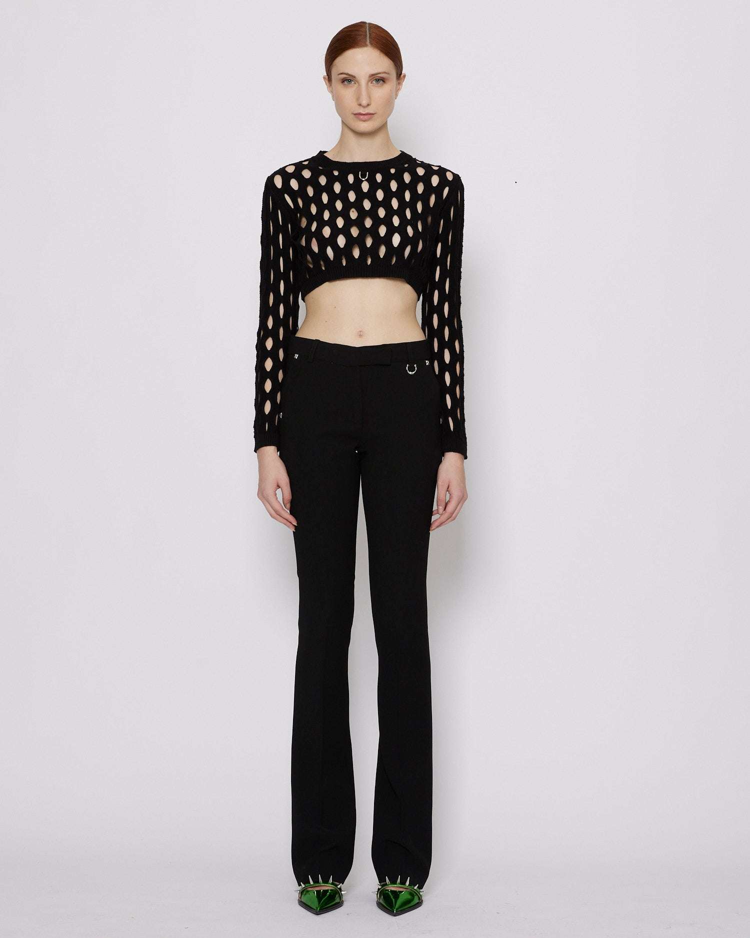 John Richmond Maglia crop forata