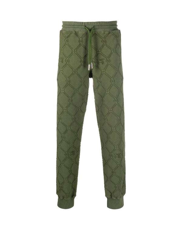 Pantaloni da jogging con pattern a contrasto