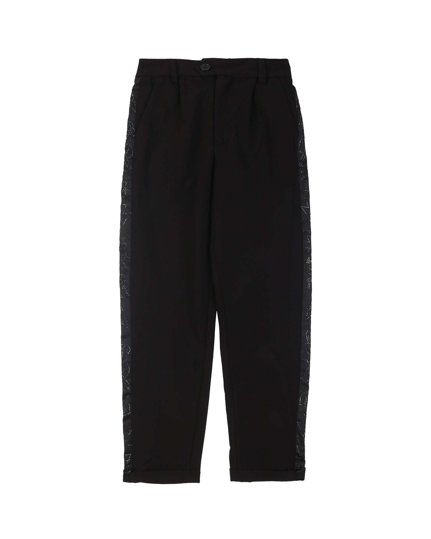 John Richmond kids Pantaloni dritti con strass