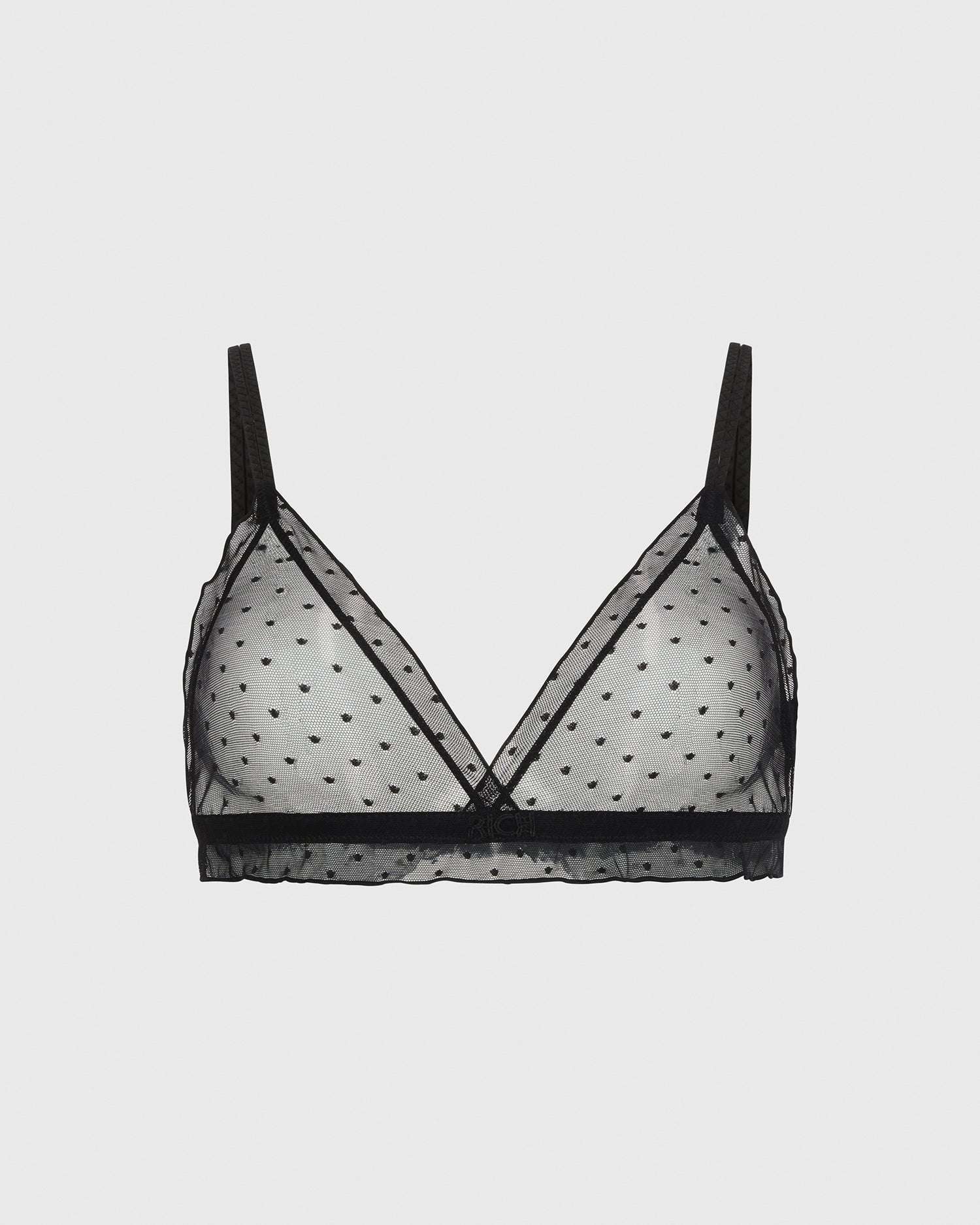 Richmondunderwear Reggiseno con pois tone sur ton - nero