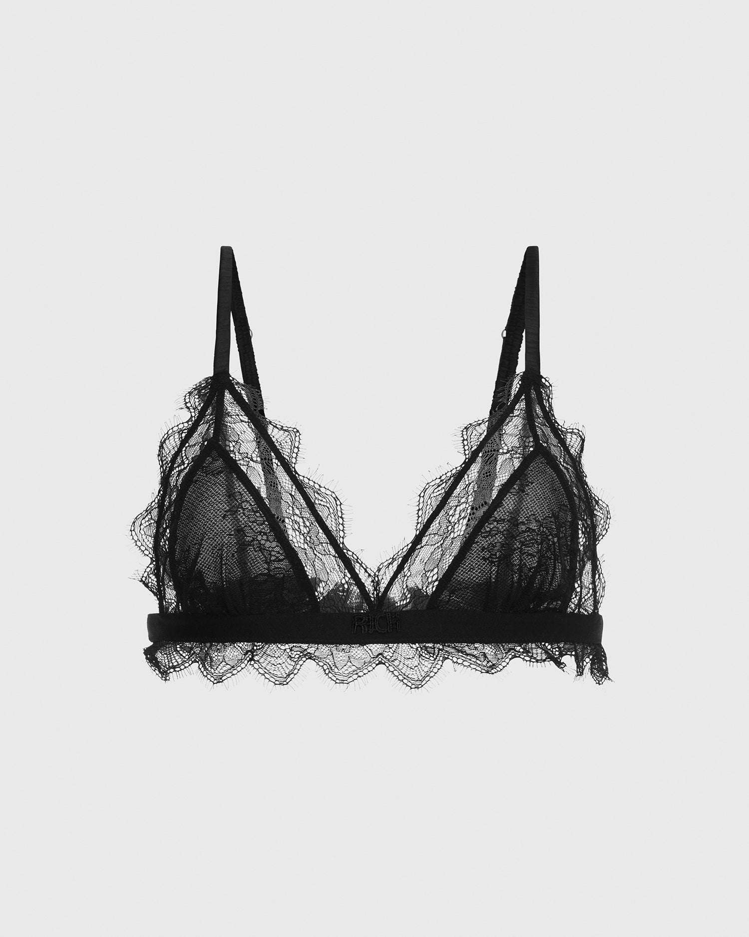 John Richmond Reggiseno in pizzo ricamato