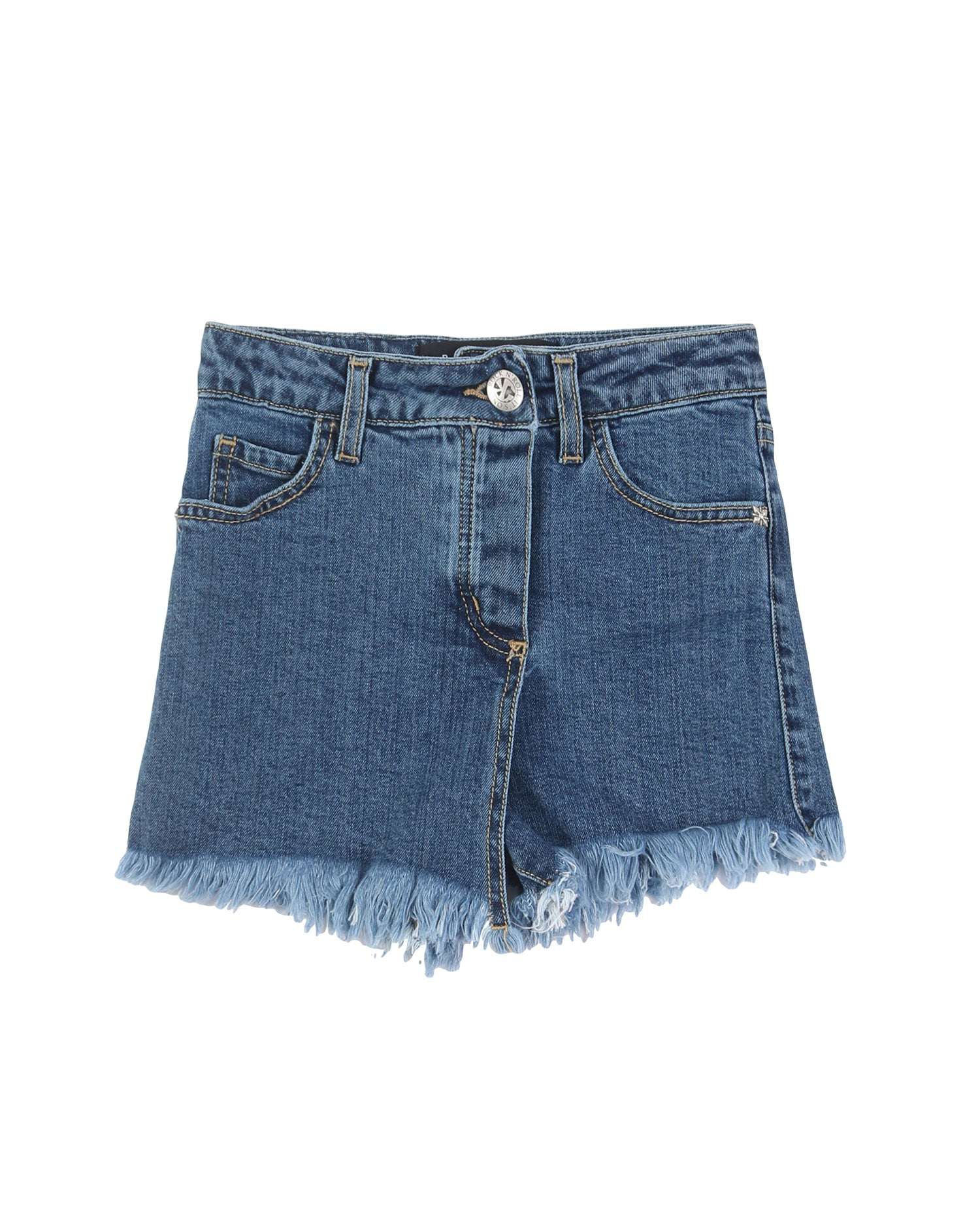 John Richmond kids Shorts in denim con logo