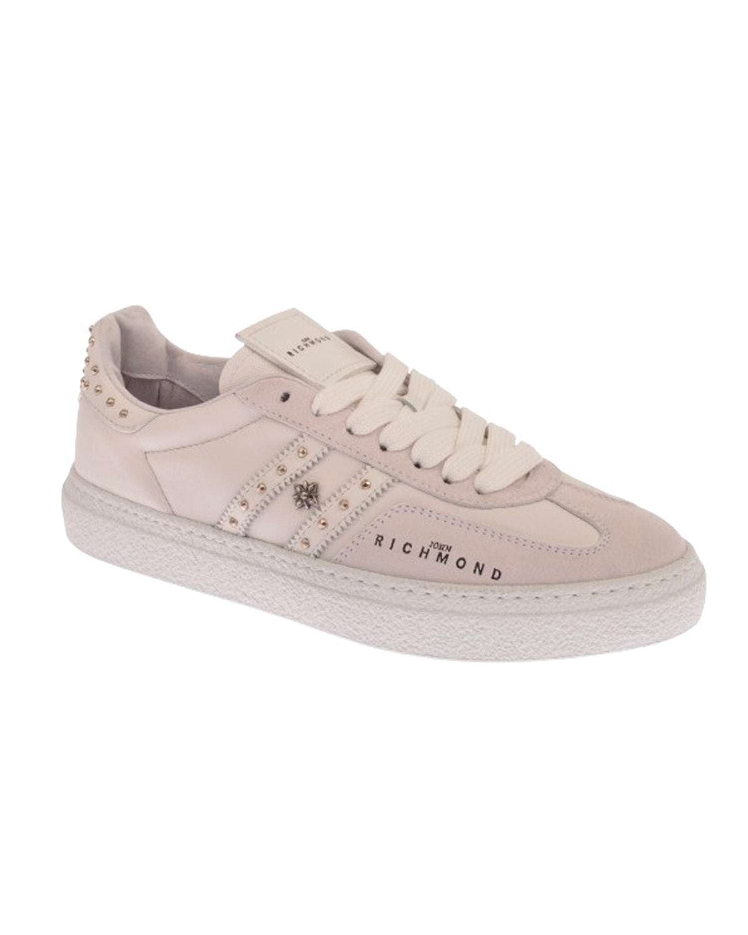 John Richmond - RICHENKA Sneakers in pelle con bande laterali e borchiette