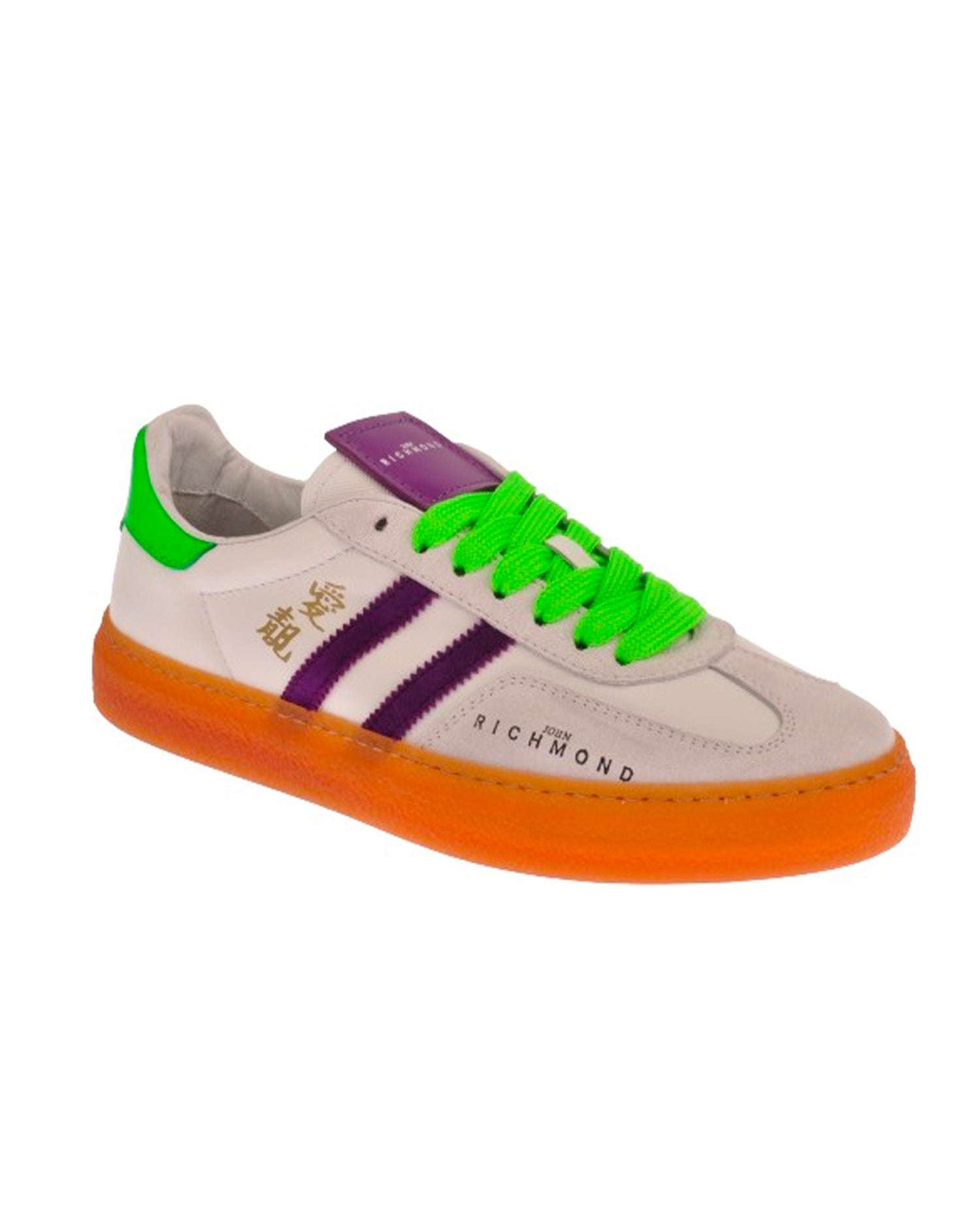 John Richmond - RICHENKA Sneakers in pelle con logo e bande laterali