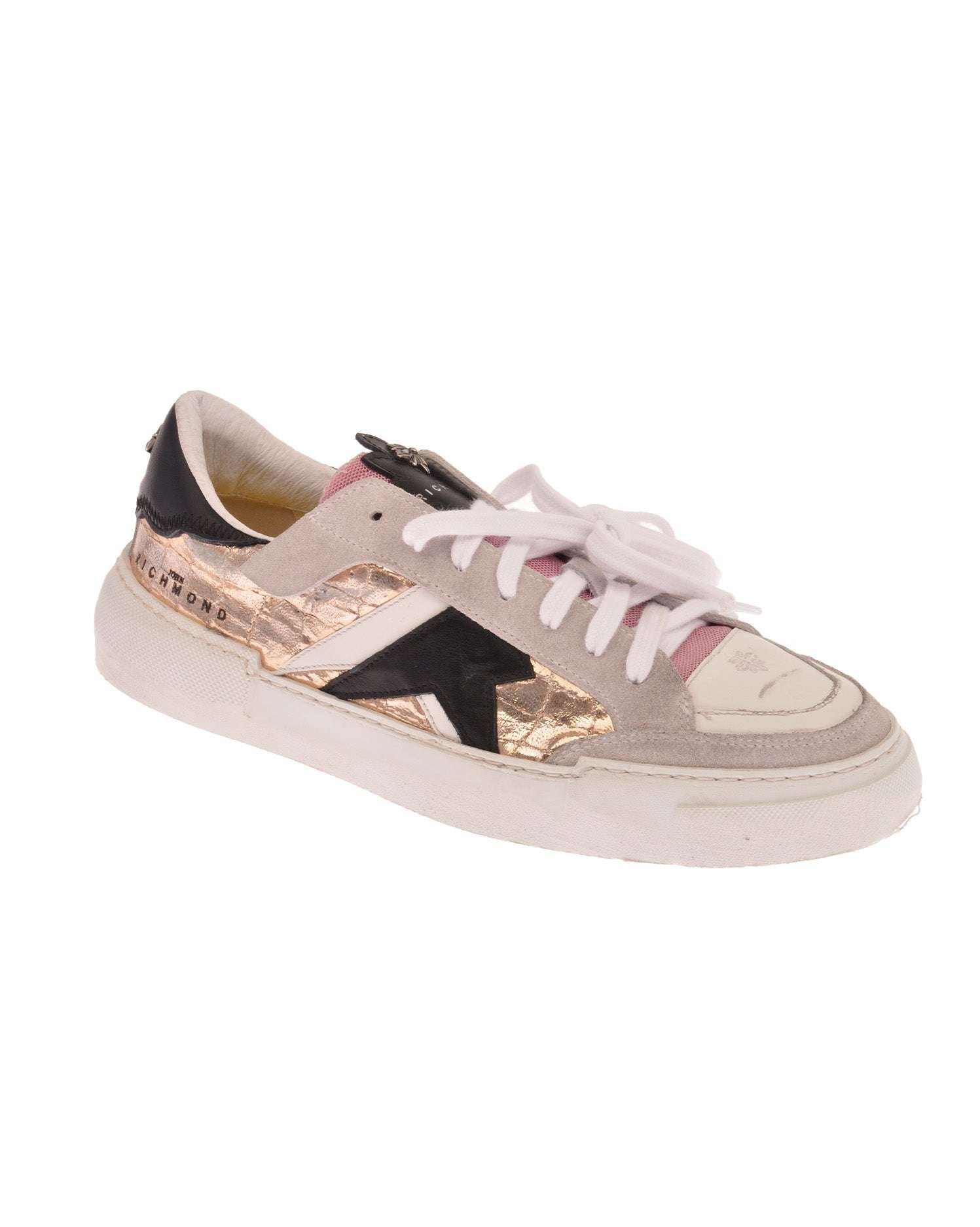 John Richmond Sneakers tricolor con stampa laterale